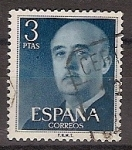 Sellos del Mundo : Europa : Espaa : ESPAÑA SEGUNDO CENTENARIO USD Nº 1159 (0) 3P AZUL FRANCO