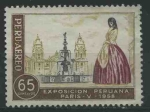 Stamps Peru -  SC145 - Catedral de Lima y señorita