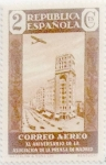 Stamps Spain -  2 céntimos 1936