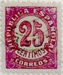 Stamps Spain -  25 céntimos 1938