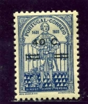 Stamps Portugal -  V Centenario de la muerte de Nuno Alvares de Pereira sobrecargados