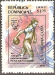 Stamps Dominican Republic -  11th  JUEGOS  PANAMERICANOS.  JUEGO  DE  BOLOS.