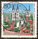 Stamps Germany -  1000 años Plaza de la Catedral de Halberstadt.