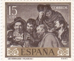 Stamps Spain -  Los borrachos (Velazquez)  (16)