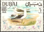 Stamps United Arab Emirates -  AVES.  GAVIOTA  DE  ESPALDA  NEGRA.