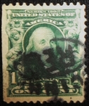 Stamps United States -  Benjamín Franklín