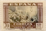 Stamps Spain -  70+20 céntimos 1940