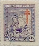 Stamps Spain -  40 céntimos + 10 céntimos 1944