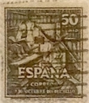 Stamps Spain -  50 céntimos 1947