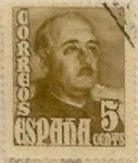 Stamps Spain -  5 céntimos 1948