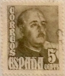 Stamps Spain -  5 céntimos 1954