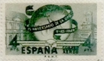 Stamps Spain -  4 pesetas 1949