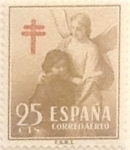 Stamps Spain -  25 céntimos 1953