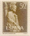 Stamps Spain -  50 céntimos 1954