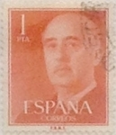 Stamps Spain -  1 peseta 1955