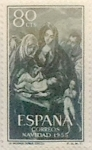 Stamps Spain -  80 céntimos 1955