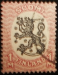 Sellos del Mundo : Europa : Finlandia : Escudo de Armas Finlandia León