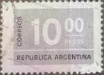 Sellos de America - Argentina -  Intercambio 0,20 usd 10 pesos 1976