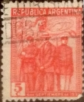 Stamps Argentina -  Intercambio 0,25 usd 5 centavos 1930