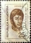 Stamps Argentina -  Intercambio 0,20 usd 25 centavos 1971