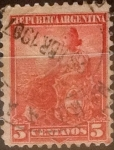 Stamps Argentina -  Intercambio 0,30 usd 5 centavos 1899