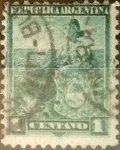 Stamps Argentina -  Intercambio 0,30 usd 1 centavo 1899