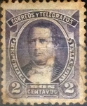 Stamps Argentina -  Intercambio daxc 0,50 usd 2 centavos 1890
