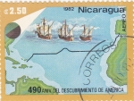 Sellos de America - Nicaragua -  490 aniv. del descubrimiento de América