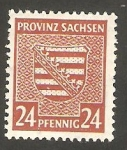 Stamps Germany -  Sachsen - 17 - Escudo de armas