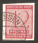 Stamps Germany -  4 - Cifra y nombre