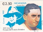 Sellos de America - Nicaragua -  Cornelio Silva - XXVI Aniversario del principio del fin de la Dictadura