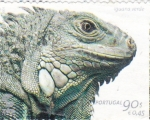 Sellos de Europa - Portugal -  Iguana verde