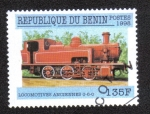 Sellos de Africa - Benin -  Locomotora Red 0-6-0