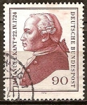 Stamps Germany -  250a Aniv nacimiento de Immanuel Kant (filósofo).