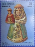 Stamps Colombia -  Navidad 86 - Virgen Mestiza - Barniz de Pasto (Nariño) -Autor:Justiniano Durán