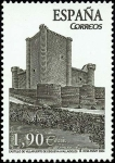 Stamps Spain -  Castillo de Villafuerte de Esgueva (Valladolid)