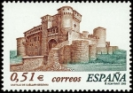 Stamps Spain -  Castillo de Cuellar (Segovia)