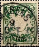 Stamps Germany -  Intercambio ma2s 0,40 usd 5 pf 1888