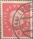 Stamps Germany -  Intercambio 0,20 usd 20 pf 1959