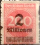 Stamps Germany -  Intercambio 0,20 usd 2000000 mark 1923