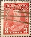 Sellos de America - Canad� -  Intercambio 0,20 usd 3 cent 1935