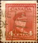 Sellos de America - Canad -  Intercambio 0,20 usd 4 cent 1943