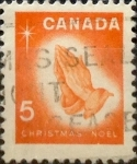 Stamps Canada -  Intercambio 0,20 usd 5 cent 1966