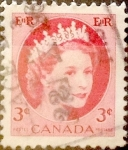 Stamps Canada -  Intercambio 0,20 usd 3 cent 1954