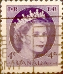 Stamps Canada -  Intercambio 0,20 usd 4 cent 1954