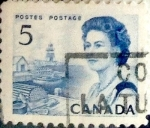 Stamps Canada -  Intercambio 0,20 usd 5 cent 1967