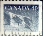 Stamps Canada -  Intercambio cr3f 0,20 usd 40 cent 1990