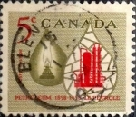 Sellos de America - Canad -  Intercambio 0,20 usd 5 cent 1958