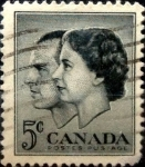 Sellos de America - Canad -  Intercambio 0,20 usd 5 cent 1957