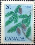 Stamps Canada -  Intercambio 0,20 usd 20 cent 1977